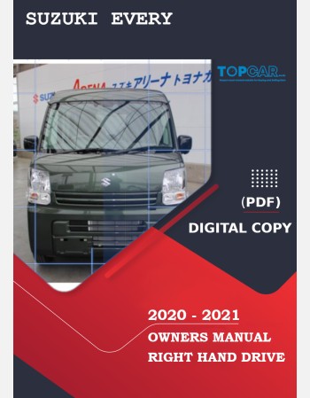 suzuki every 2020-2021 owners manual in english